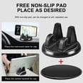 thumbnail image 6 of Ikohbadg 360 Rotatable Cellphone Car Mount Holder, Car Dashboard Mobile Phone Holder, Non-Slip Center Console Desktop Navigation Holder Compatible iPhone Smartphones, Universal for Car Home, Black, 6 of 10