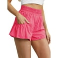 thumbnail image 3 of Cueply Women's Athletic Running Shorts Casual Gym Workout High Waisted Shorts with Liner Pockets, 3 of 7