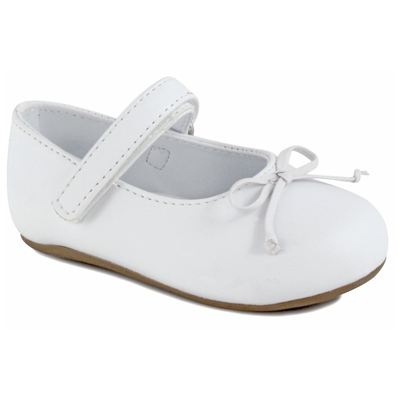 LINKEY Baby Girls Heart Buckle Mary Jane Christerning Shoes Princess