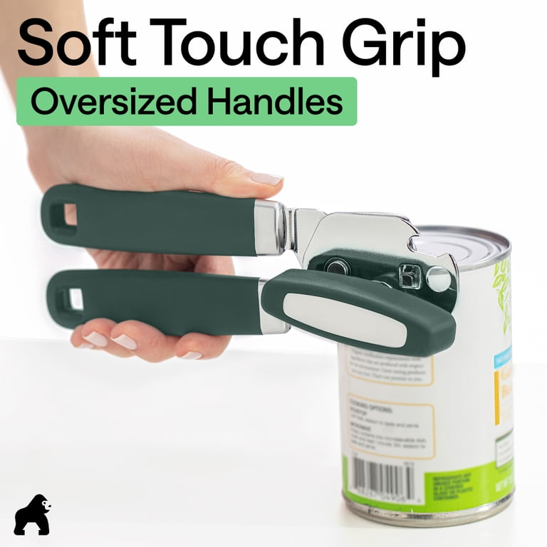 Gorilla Grip Heavy Duty Stainless Steel Can Opener, Hunter Green photo 4