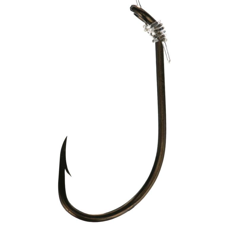 Eagle Claw 031H-2/0 Plain Shank Snell Fish Hook, Size 2/0