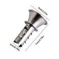 thumbnail image 2 of Exprimidor Manual de limón de acero inoxidable, exprimidor de cítricos de mano y vertedor de naranja, 1 Uds., 2 of 5