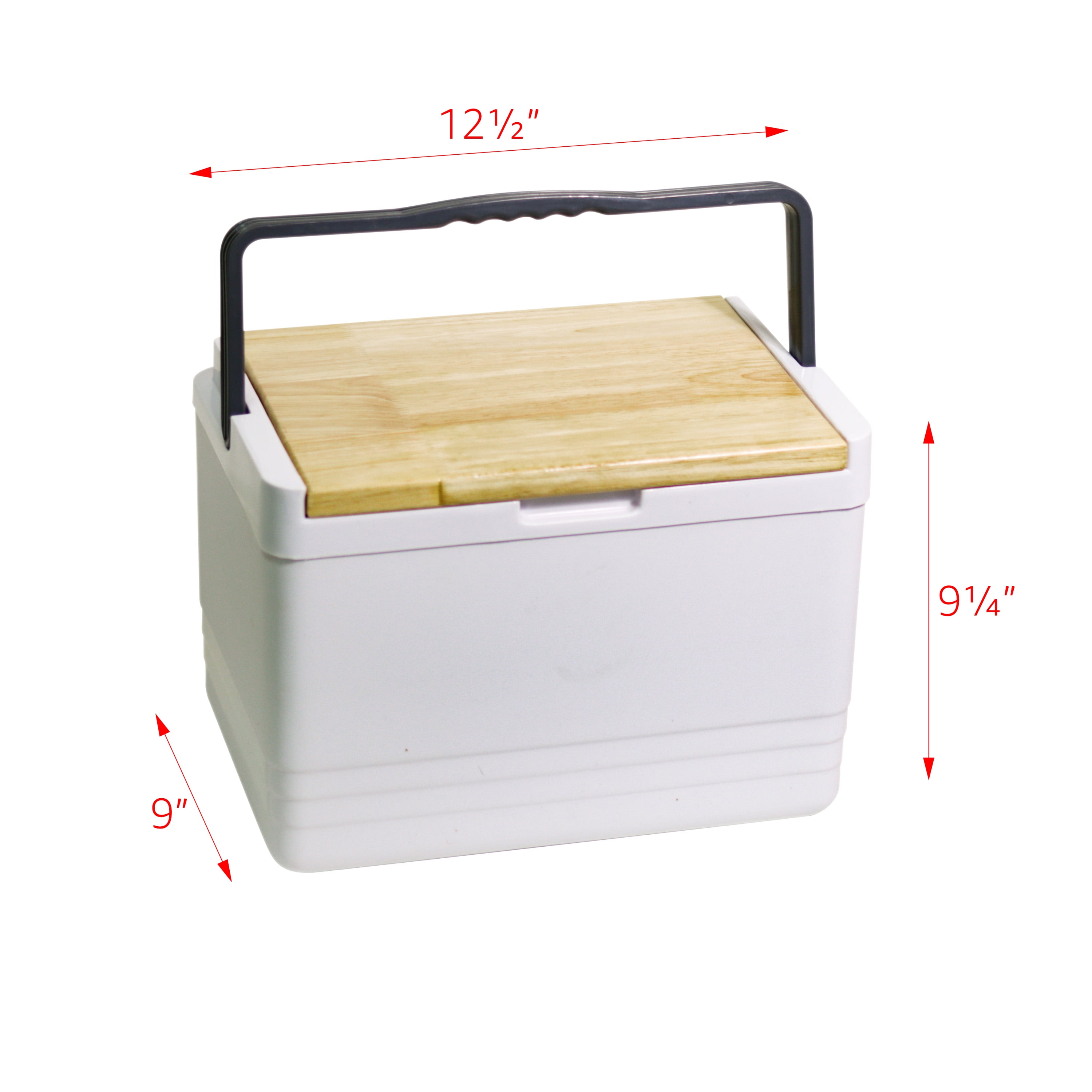 12 Qt. Cooler with Handle and Foldable Cutting Board Top