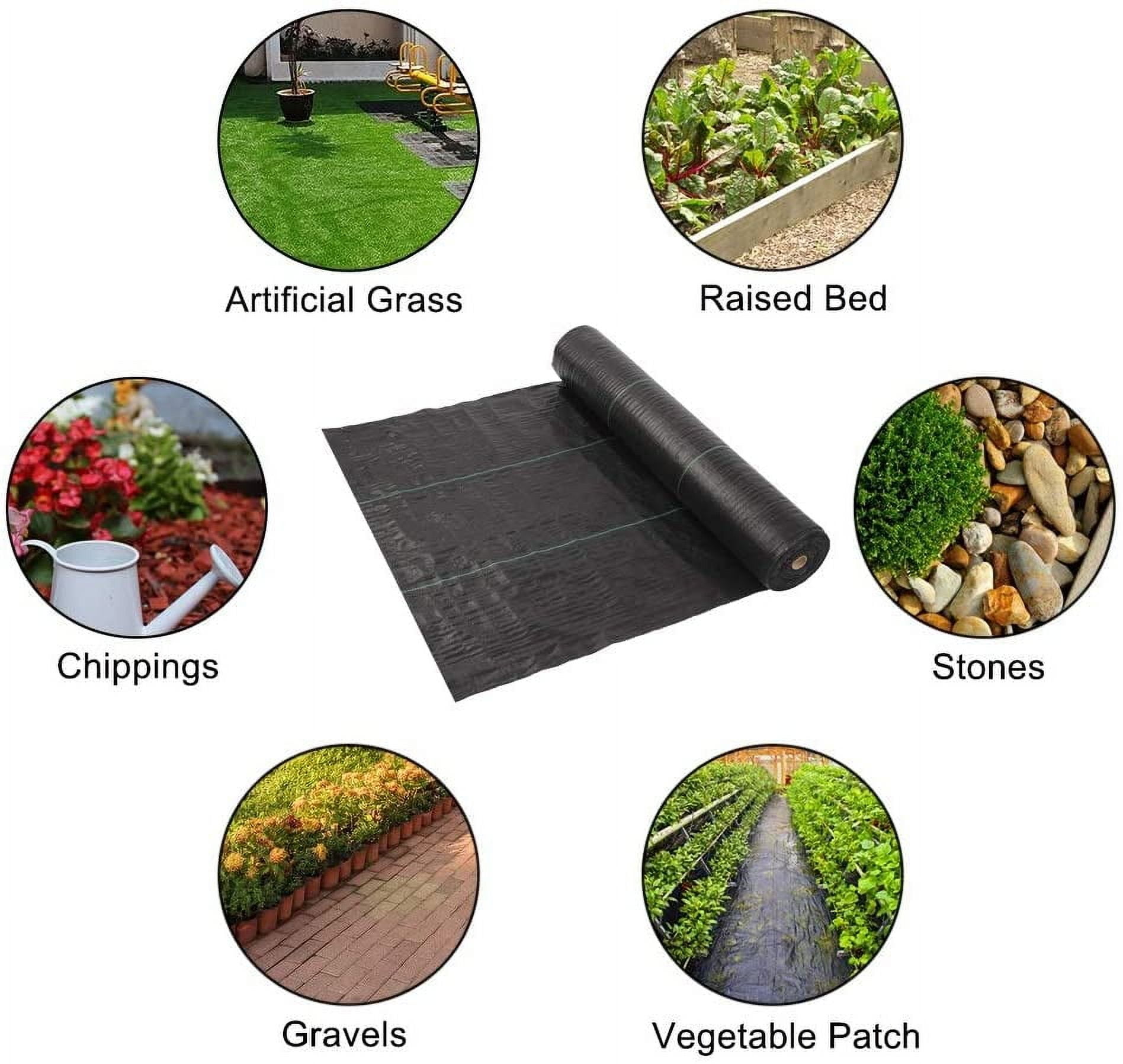 Zimtown 3 x 300 ft Landscape Fabric, Ground Cover Weed Barrier