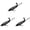 Black 3PCS, variant on Topwater Fishing Stosh Set Plastic Whopper Plopper Floating Rotating Tail Fishing Stosh Hard Stosh Hook For Freshwater Saltwater