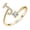 J, variant on BGZLEU Initial Letter Ring for Women Golden Stackable Alphabet Rings with Initial Adjustable Crystal Inlaid Initial Rings(L)