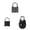 Black 1PCS & Black 1PCS & Dark Gray 1PCS, variant on Heavy Duty Password Padlock 4 Digit Large Outdoor Digital Lock High Aluminum Lock Body Non Cutting Lock Ring Suitable For Homes Schools Gate 2PCS