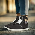 thumbnail image 2 of Women's Wide High-Top Canvas Barefoot Sneakers Minimalist Street-Ready Fit Comfort-Forward Ankle Support, 2 of 9
