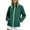 #0105-Green, variant on Women's Hoodless Waterproof Jacket Lightweight Rain Coat with Pockets Solid Color Outdoor Windbreaker for Travel