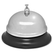 - sparco nickel plated call bell, 2 3/4-inch high, 3 3/8-inch base, chrome/black (spr01583)