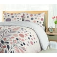 thumbnail image 3 of Ambesonne Pink Duvet Cover Set, Simple Mellow Dots Flowers, Queen, Rose Lilac and Coral, 3 of 4