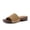 Taupe, variant on Timmi 100% Genuine Leather Suede Slides for Women, Slip On Low Heeled Dress Sandal with Studded Detail