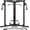 Black, variant on Fitness Cable Crossover Machine,Functional Trainer with High and Low Pulley System for Chest Fly, LAT Pulldown and Seated Cable Row Machine, Smith Machine with Cable Crossover for Home Gym