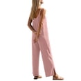 thumbnail image 2 of Women's Casual Sleeveless Wide Leg Jumpsuit with Pockets Loose Fit Summer Lounge Outfit, 2 of 4