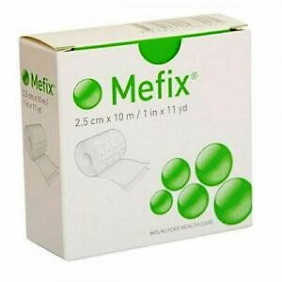 Mefix Dressing Retention Tape - Self-Adhesive, 1 Inch x 11 Yards, White, 1 Count