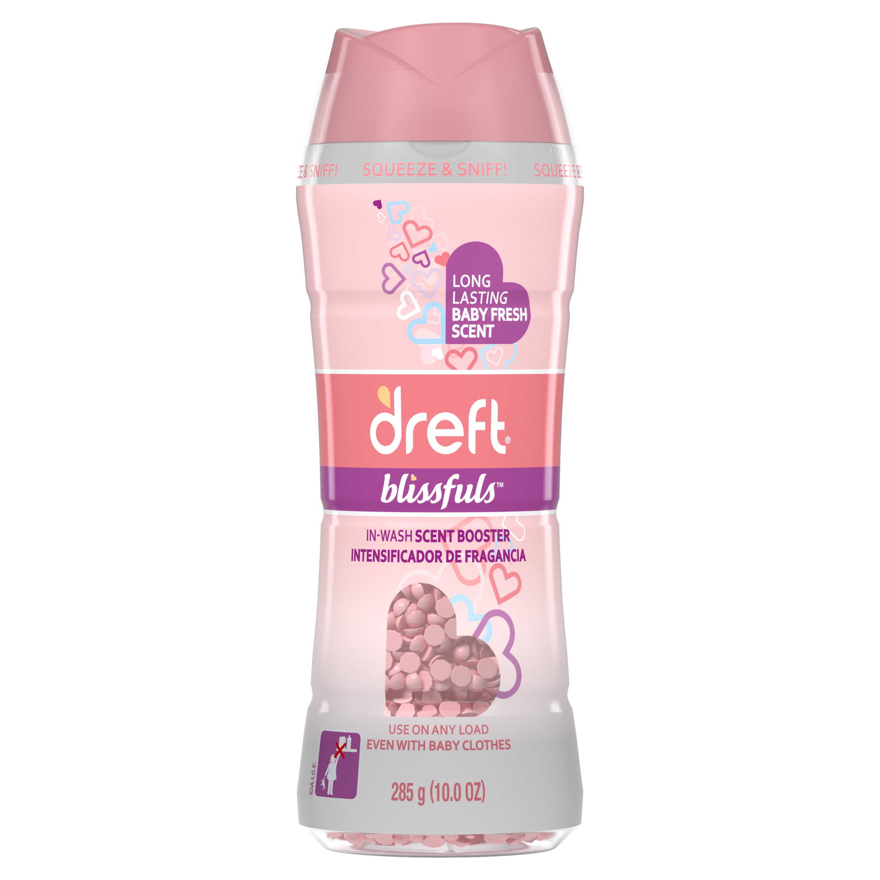 Dreft Blissfuls InWash Scent Booster Beads, Baby Fresh, 10 oz
