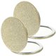 thumbnail image 1 of Espejo compacto de 2 piezas con purpurina de cuero sintético para maquillaje, espejo de bolsillo pequeño para exteriores., 1 of 6