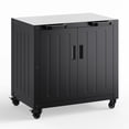 thumbnail image 2 of Grill Table, Outdoor Grill Cart with Storage Cabinet, Movable Outdoor BBQ Grilling Table, Made Entirely of Stainless Steel, Outdoor Grilling Station for Kitchen Prep, Lawn & Garden, 2 of 7