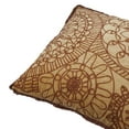 thumbnail image 5 of Creative Co-Op Stonewashed Cotton Velvet Pillow with Embroidery, Chambray Back and Eyelash Fringe, 5 of 10