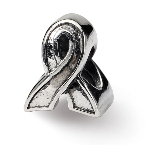 925 Sterling Silver Charm For Bracelet Awareness Ribbon Bead Awarenes