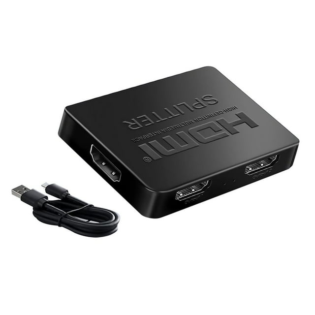 QJUHUNG 4K HDMI Splitter 1 In 4 Out Mirror Screen 1080P@60Hz Support 4KX2K Multi HDMI Port Splitter for TV
