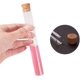 thumbnail image 3 of Paquete de 15 tubos de vidrio transparentes de 40 ml con tapones de corcho para manualidades y otros proyectos pequeños., 3 of 7