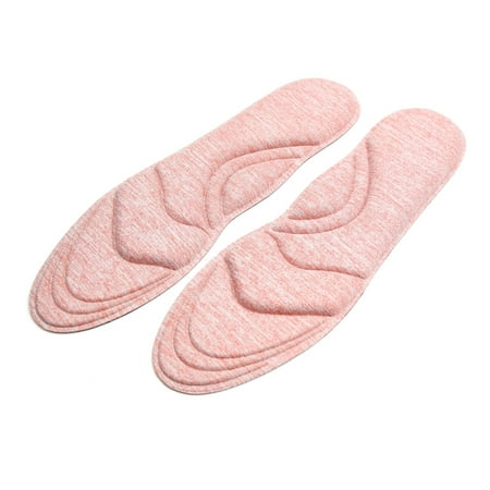 Pink Insoles - Pair Pink Sponge High Heel Arch Insert Insoles Shoes Cushion for Woman