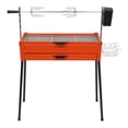 thumbnail image 3 of BBQ Grill Charcoal Barbecue Grill Camping Barbecue Grill with Detachable Table, 3 of 21