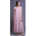 thumbnail image 3 of Bimba Rayon Maxi Nightwear Ladies Rayon Printed Sleeveless Night Gown Maxi Dress-2X, 3 of 5