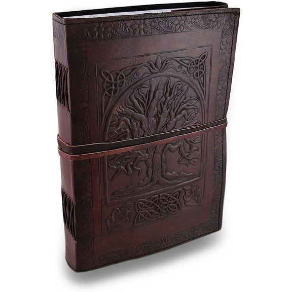 PRASTARA 7" x 10" Vintage Tree of Life Blank Journal