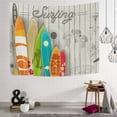 thumbnail image 2 of Coolnut Tapestry Wall Hanging Vintage Surfing Creative Surfboard Tapestry Tapestry Bright Wall Art Wall Blanket Wall Decor for Bedroom Living Room Dorm Decor（90 x 60 inch） Home Decor Gifts, 2 of 7
