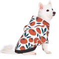 thumbnail image 2 of Goofa Hand Drawn Tomatoes Pattern Small Dog Sweater Hoodies Pet Grey Hooded Soft Fleece Sweatshirts with Pocket Fall Winter Puppy Cat Sweaters Warm Clothes-X-Large, 2 of 8
