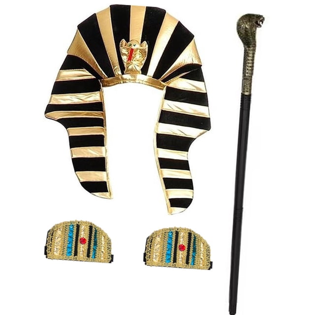 Sombrero de faraón egipcio, accesorios para disfraces, accesorios para fotos, decoración, cosplay, tocado de faraón para carnavales y cumpleaños.