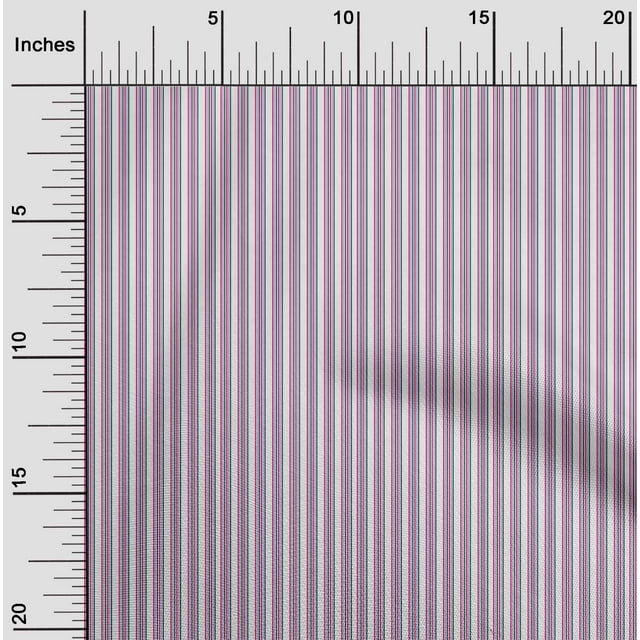 oneOone Tissu en Viscose Chiffon à Rayures Verticales pour Couture Largeur 42 Pouces