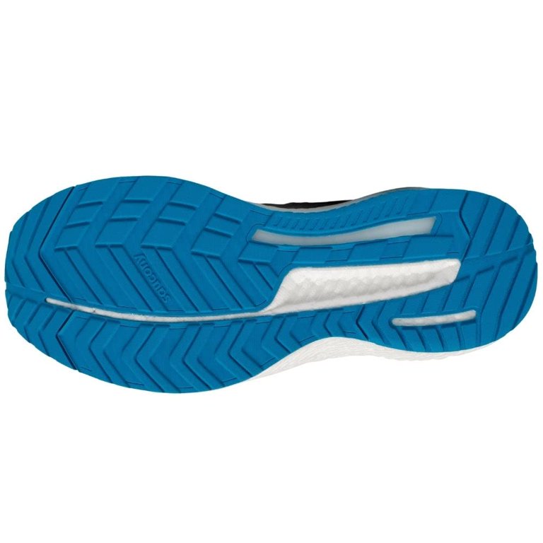 Mens Saucony Hurricane 23 Running Shoe Fog/Cobalt - Walmart.com