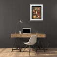 thumbnail image 3 of Baron, Jenny 15x18 White Modern Wood Framed Museum Art Print Titled - Objects on Shelves, Spanish style, 3 of 4