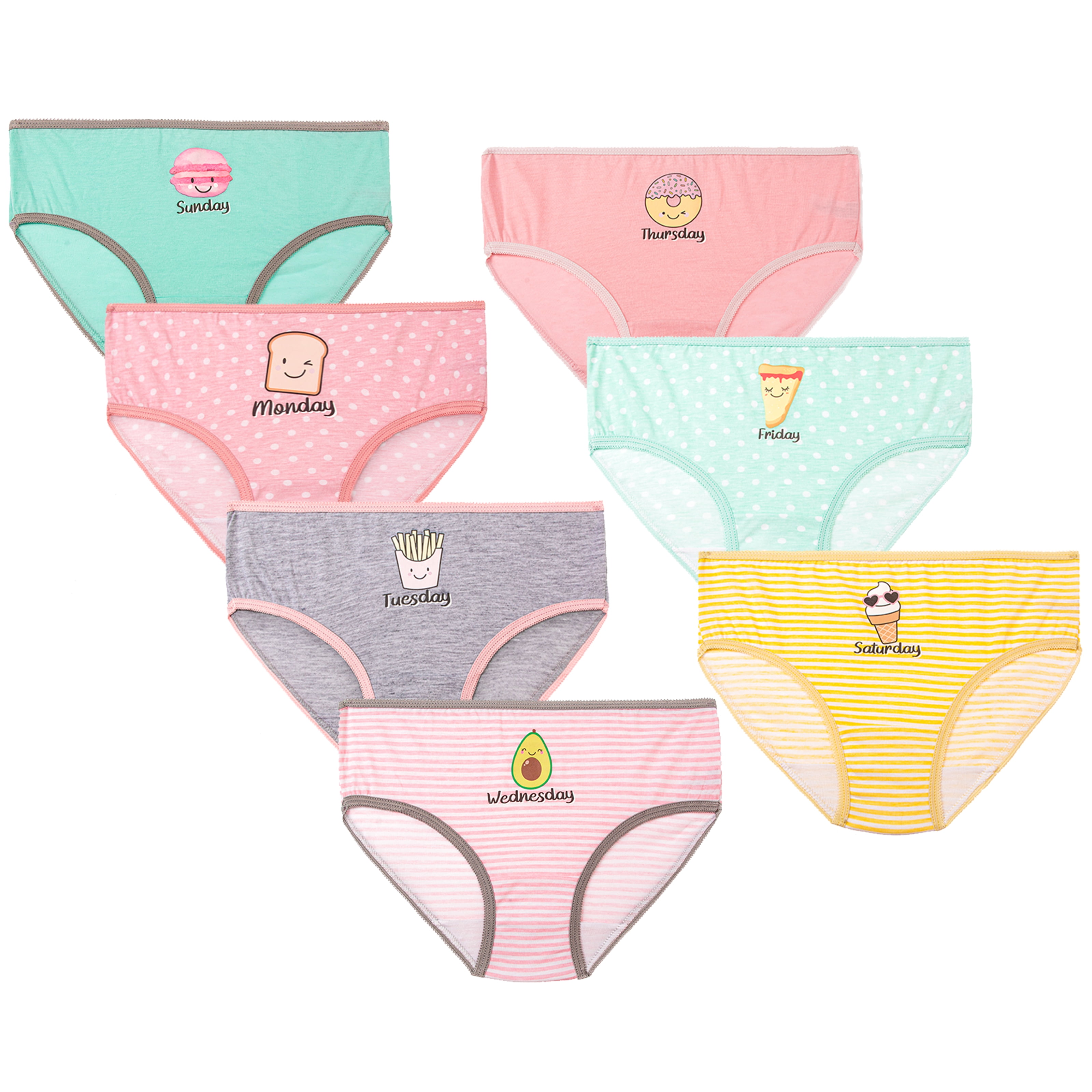 Kensie Girl Girls Underwear, 7 Pack Days Of The Week Kids Panties