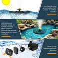 thumbnail image 5 of Solar Powered Fountain Pump, 2021 Upgrade 1.4W Pbre Floating Floating Fountain w, 5 of 5