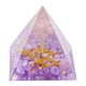 thumbnail image 1 of Fiudx Torre de Energía de Cristal, Pirámide de Piedra Triturada Natural, Acabado Liso Multicolor, Curación y Atracción de Riqueza, Decoración para Sala de Estar U Oficina, Regalo Exquisito, Juego de, 1 of 5