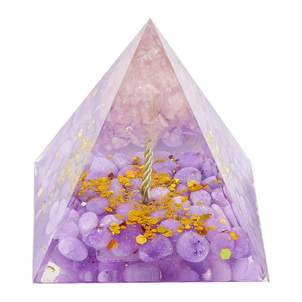 Pirámide De Cristal Decorativa, Adorno De Piedra Natural, Torre De Energía Artesanal, Detalle Para Escritorio En Casa U Oficina, Regalo Espiritual Para Espacios Interiores.