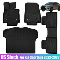 IKASEFU TPE Rubber Front and Rear Floor Mats for Lexus RX350 2023-2024, All-Weather Waterproof Car Floor Mats