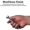 thumbnail image 2 of 7mm Ratcheting Combination Wrench Metric, Industrial Grade Gear Spanner with 12-Point Design, 72-Tooth Ratchet, Chrome Vanadium Steel Silver 7mm, 2 of 4