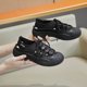 thumbnail image 5 of Zapatos de lona ahuecados, zapatos de mujer, zapatos blancos de estilo coreano de verano para estudiantes, zapatos casuales planos, 5 of 6