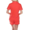 thumbnail image 3 of White Mark Women's Short Sleeve Pajama Set, 3 of 5
