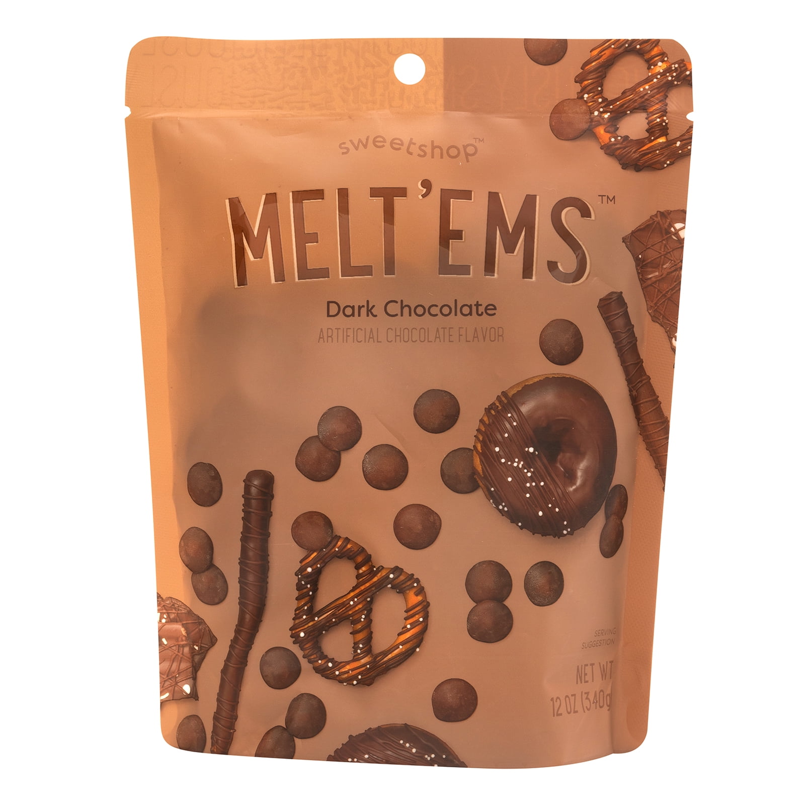 Sweetshop Melt'ems Dark Chocolate Melting Chocolate, 12oz
