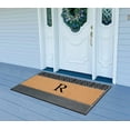 thumbnail image 6 of A1HC Natural Rubber & Coir 24x36 Monogrammed Doormat For Front Door, Anti-Shed Treated Durable Doormat for Outdoor Entrance, Heavy Duty, Low Profile, Easy to Clean, Long Lasting Front Porch Entry Rug, 6 of 7