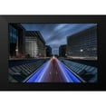 thumbnail image 2 of Lecluse, Dirk 14x11 Black Modern Framed Museum Art Print Titled - Into Brussels By Night, 2 of 5