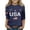 Navy(250 anniversary usa flag), variant on CCRFTGI American 4th of July Shirts for Children Girls Size 7 USA Shirts Funny 3/4 Sleeve 250 anniversary usa flag Summer Freedom T-Shirts Independence Day Girls Fashion Tee Tops White 7-8 Years