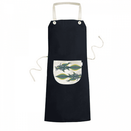 

China France Eiffel Tower China Dragon Apron Bib Sarong Cooking Baking Kitchen Pocket Pinafore