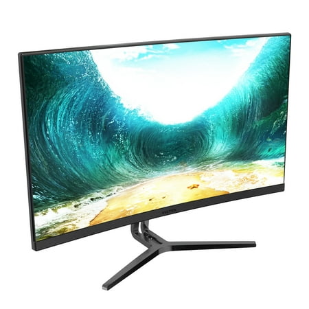 VIOTEK NB24CB 24-inch Curved Monitor with Speakers, Bezel-less, 75Hz 1080P FreeSync VGA HDMI VESA - Xbox (Best 24 Inch Curved Monitor)